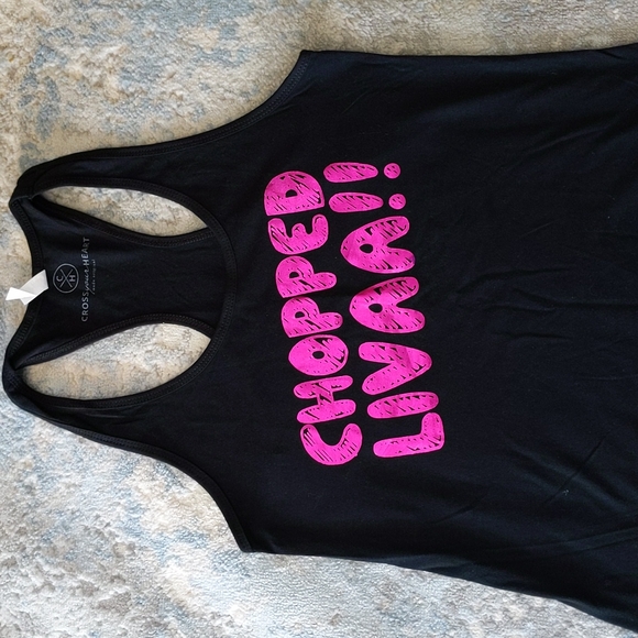 Ideal T by Next Level Muscle Tank Top L Hot Pink Graphics - Picture 3 of 11